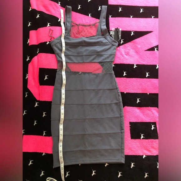 Sheer Mesh low back mini dress size small - Picture 7 of 16